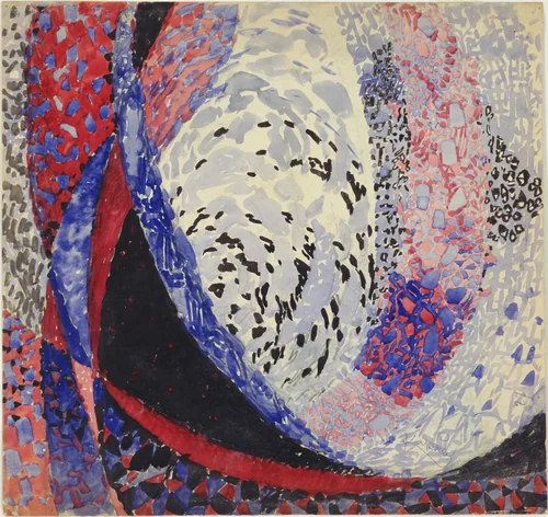Amorpha: Fugue in Two Colors by František Kupka, drawing, 1912