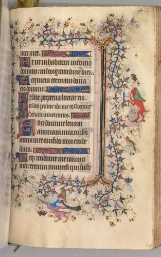 Hours of Charles the Noble, King of Navarre (1361-1425): fol. 220r, Text by Master of the Brussels Initials and Associates, book, 1400-1410
