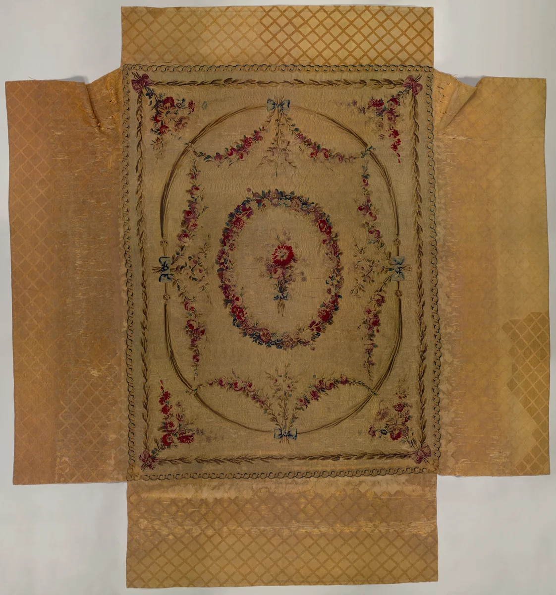 Coverlet for a bed (Lit à la duchesse en impériale) by Beauvais, textile, 1775-1795