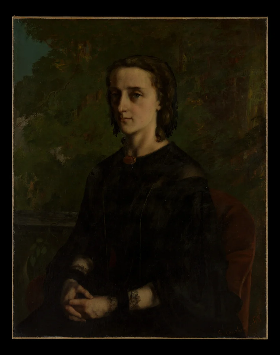 Madame Frederic Breyer (Fanny Hélène Van Bruyssel, 1830–1894) by Gustave Courbet, painting, 1858