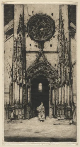 Old St. Etienne by David Young Cameron, print, 1907