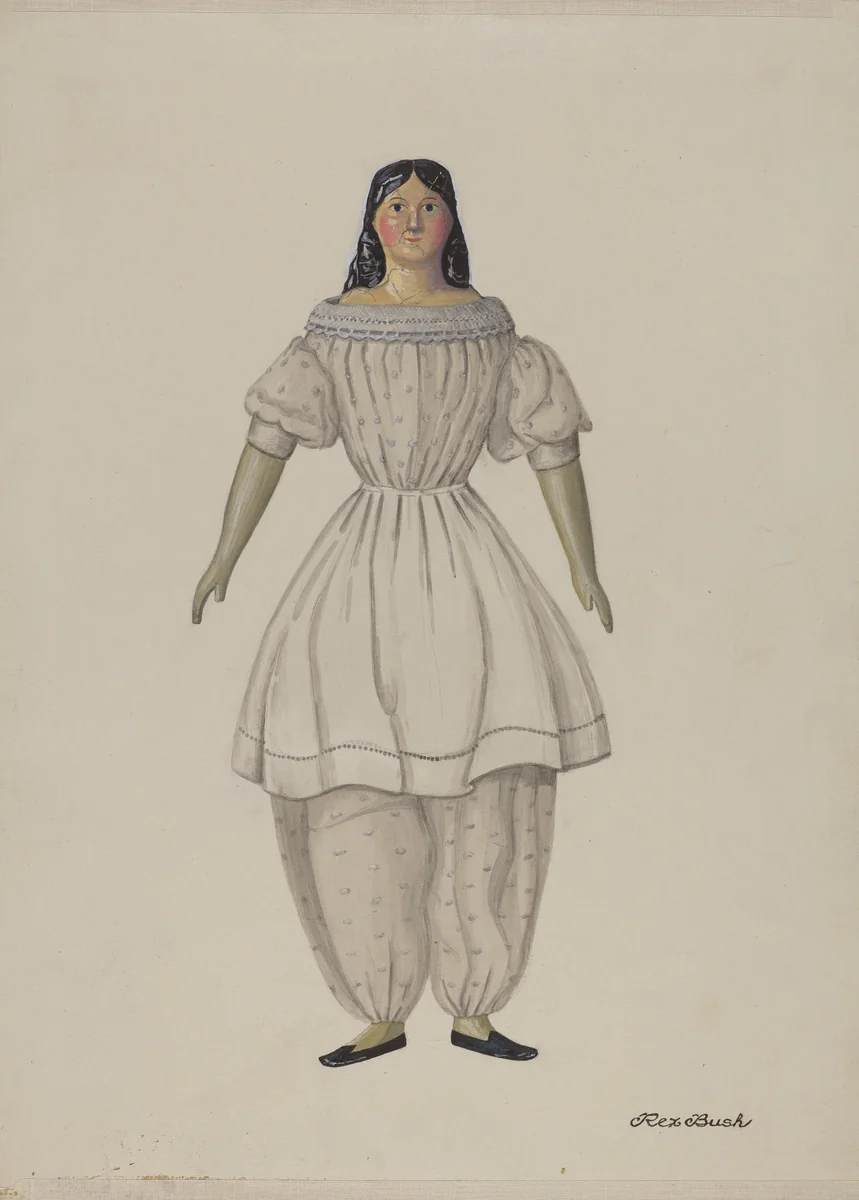 Doll - "Martha" by Rex F. Bush, index of american design, 1937