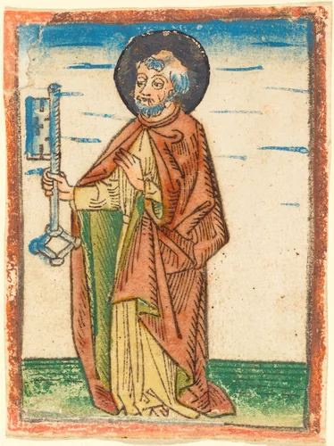 Saint Peter by German 15th Century, print, 1480-1490