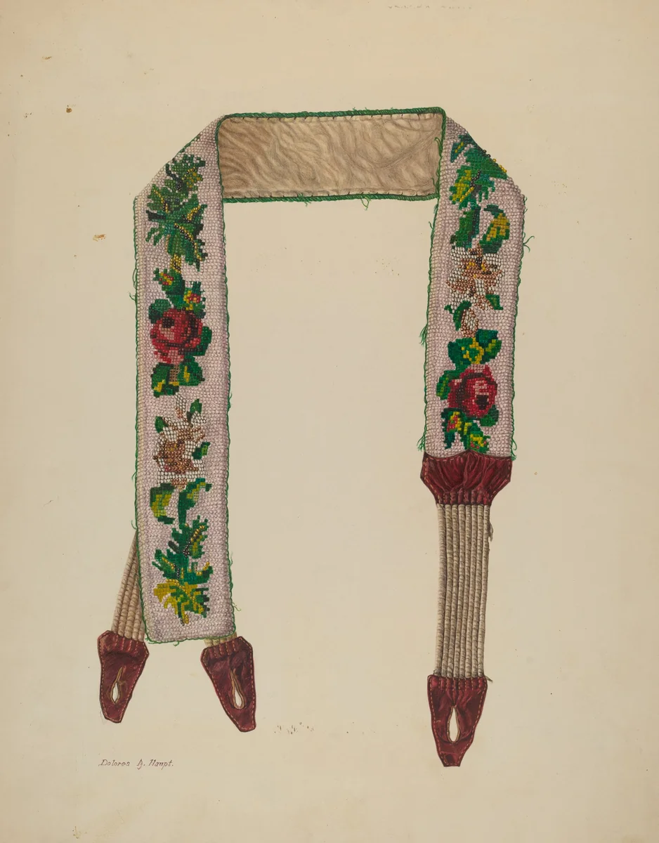 Suspender by Dolores A. Haupt, index of american design, 1930