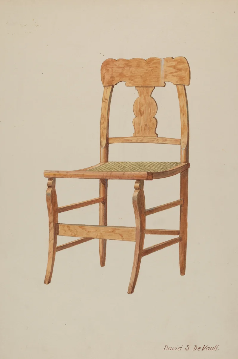 Maple Side Chair by David S. De Vault, index of american design, 1941
