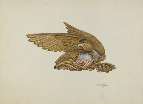 Ship's Stern Piece by Cornelius Christoffels, index of american design, 1940