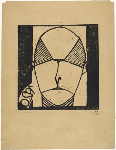 Portrait of Dr. Scholz (Bildnis Dr. Scholz) by Ewald Mataré, print, 1920