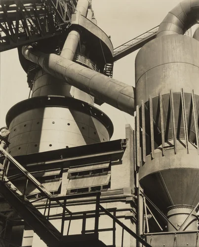 Ford Plant, River Rouge, Blast Furnace and Dust Catcher by Charles Sheeler, photograph, 1927