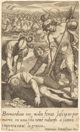 Bernardino by Jacques Callot; Antonio Tempesta, print, 1619