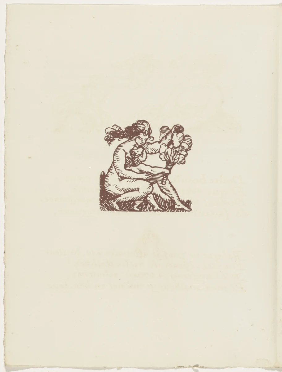 Vignette (folio 55 verso) from Les Amours (The Loves) by Émile Bernard, illustrated book, 1915