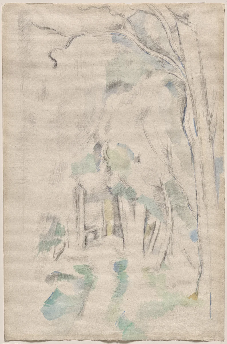 Footpath in the Woods by Paul Cezanne, drawing, 1882-1884