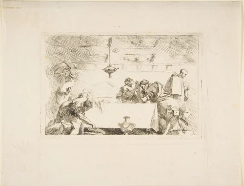 The Last Supper by Jean Honoré Fragonard, print, 1759-1769