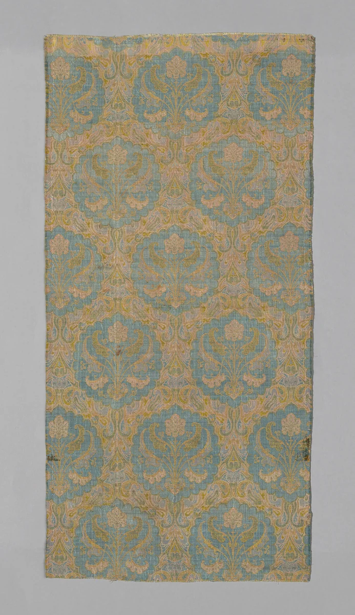 Panel (Dress Fabric) by Iran, textile, 1601-1700