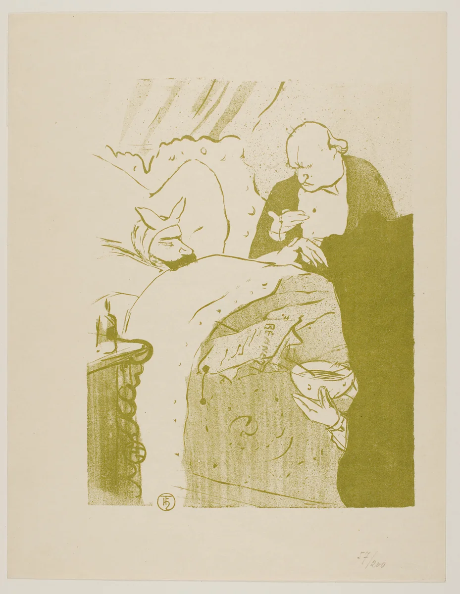 Carnot is Sick! by Henri de Toulouse-Lautrec, print, 1893
