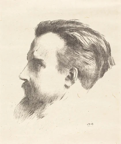 Maurice Denis by Odilon Redon, print, 1903