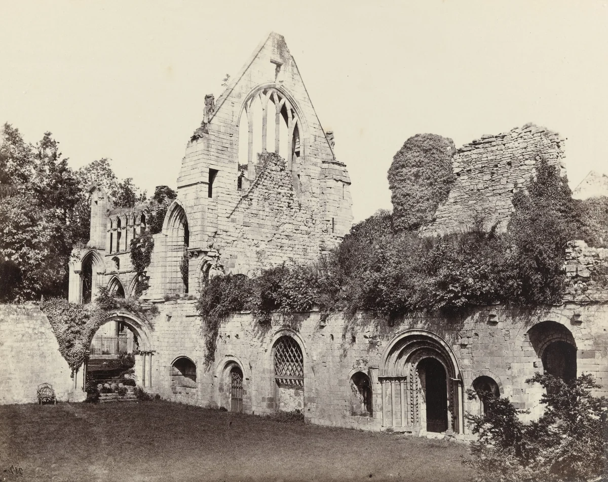 Dryburgh Abbey by Francis Frith, photograph, 1860