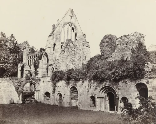 Dryburgh Abbey by Francis Frith, photograph, 1860