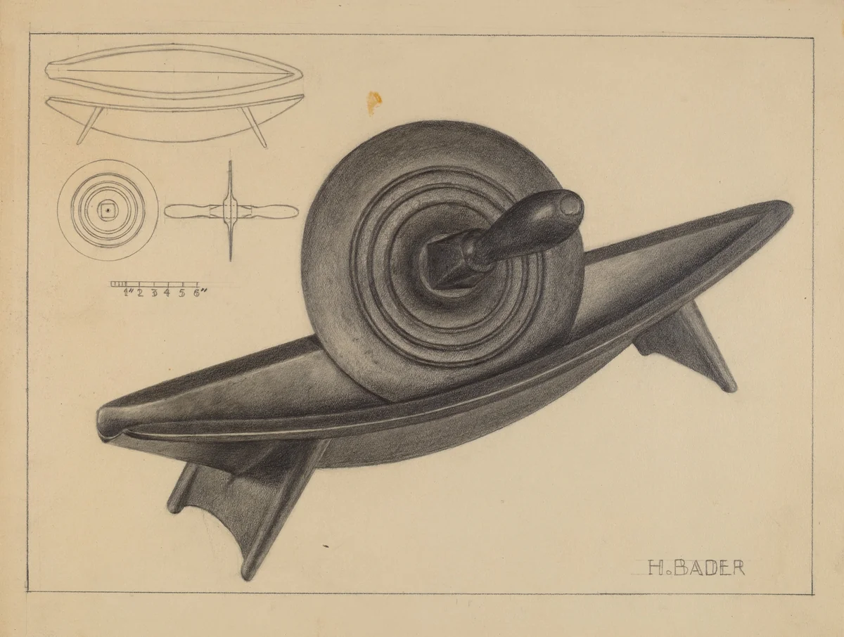 Coffee Grinder by Herman Bader, index of american design, 1936