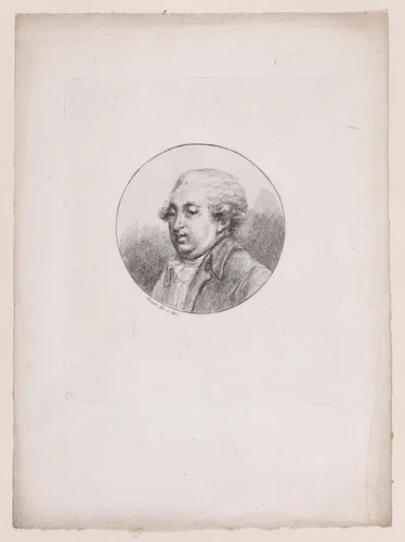 Bust of Las Cases by Dominique Vivant Denon, print, 1747-1824