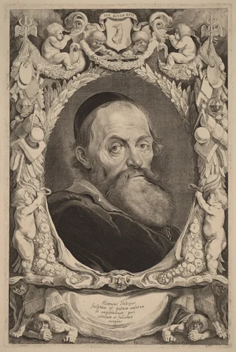 Hendrick Goltzius by Jonas Suyderhoff; Pieter Claesz Soutman, print, 1649