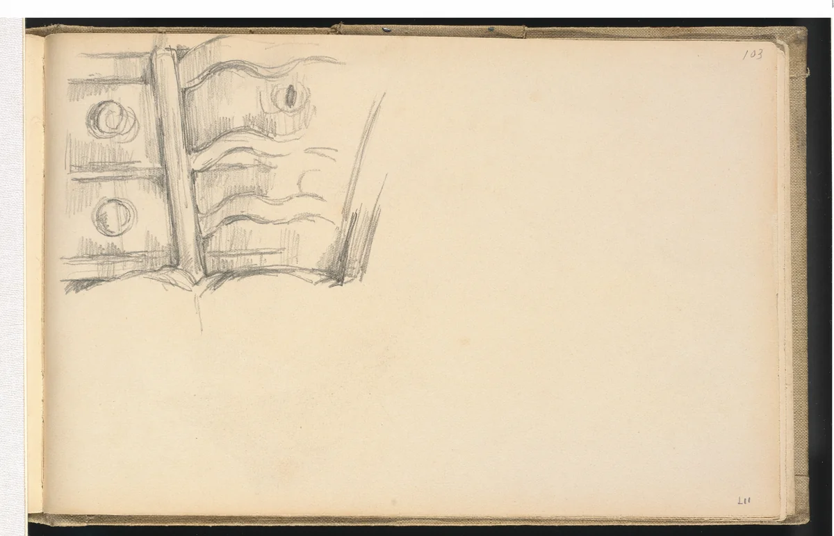 Chair and Dresser by Paul Cezanne, drawing, 1880-1883