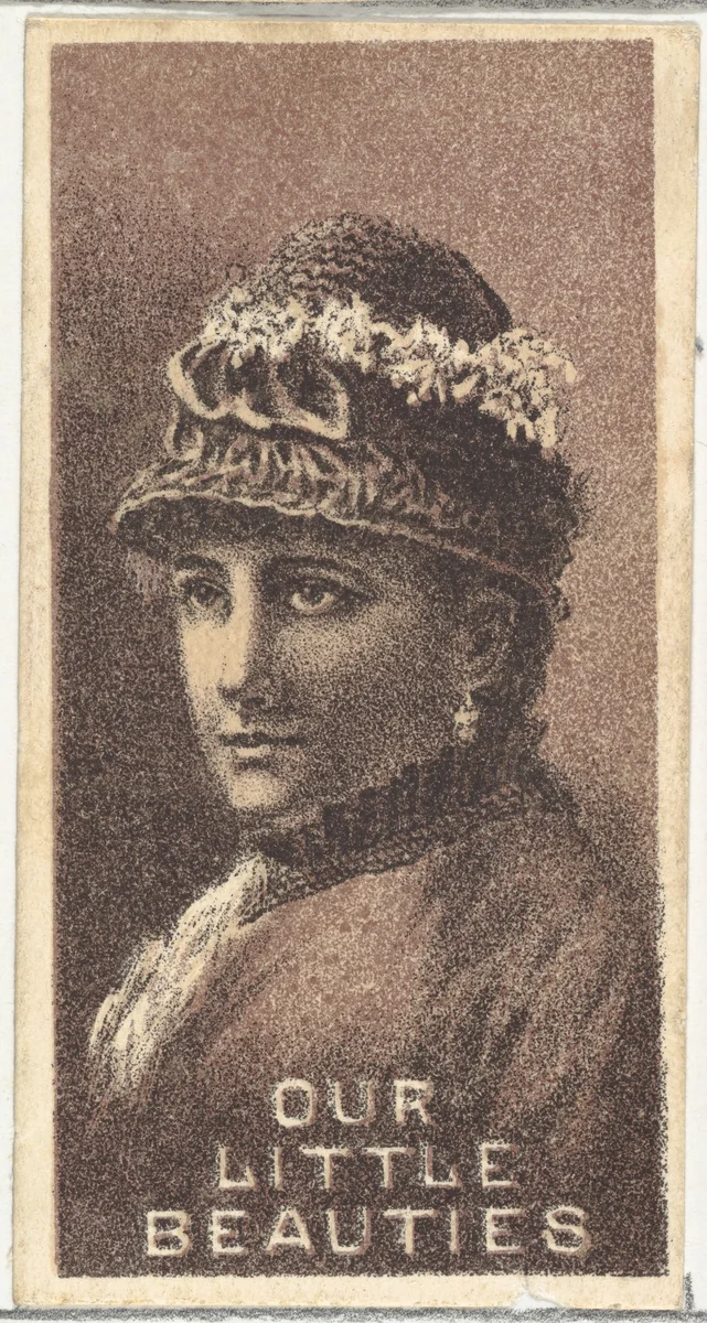 From the Actresses series (N57) promoting Our Little Beauties Cigarettes for Allen & Ginter brand tobacco products by Allen & Ginter, print, 1890