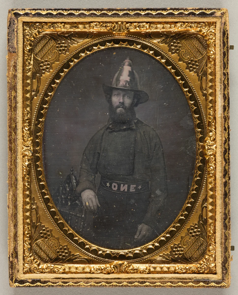 Fireman by Photographer unknown, photograph, 1850-1860