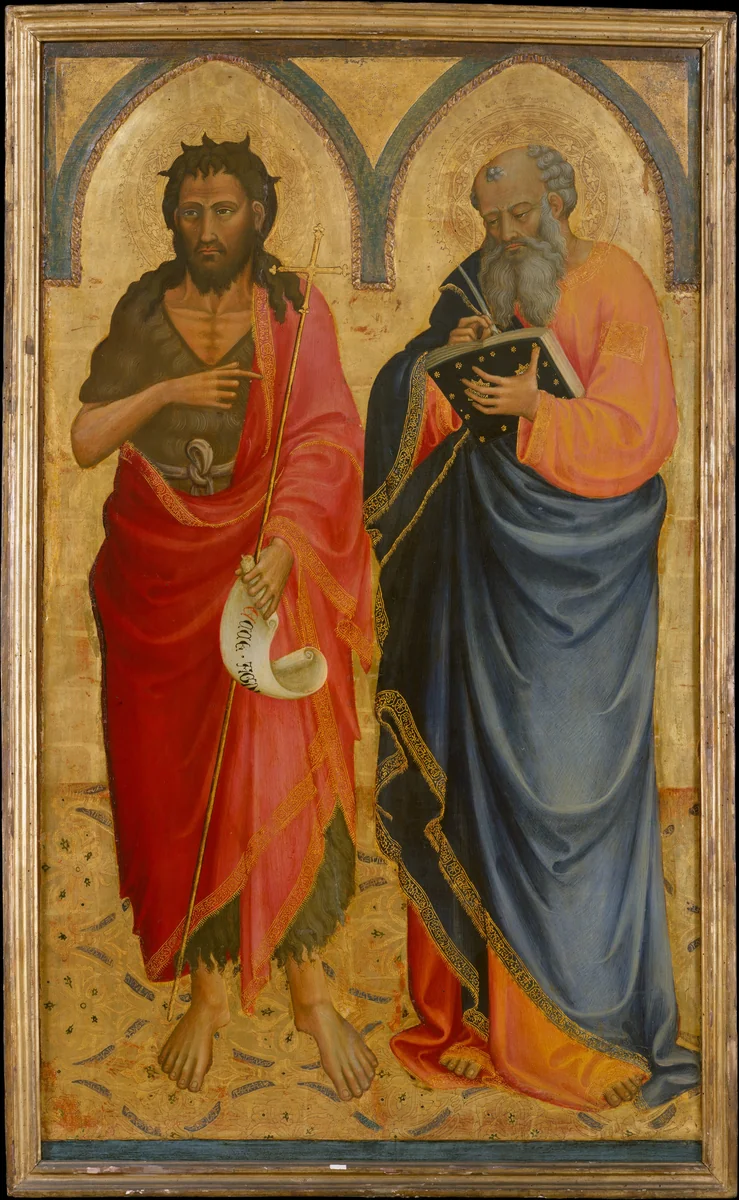 Saints John the Baptist and Matthew by Bicci di Lorenzo, painting, 1428-1438