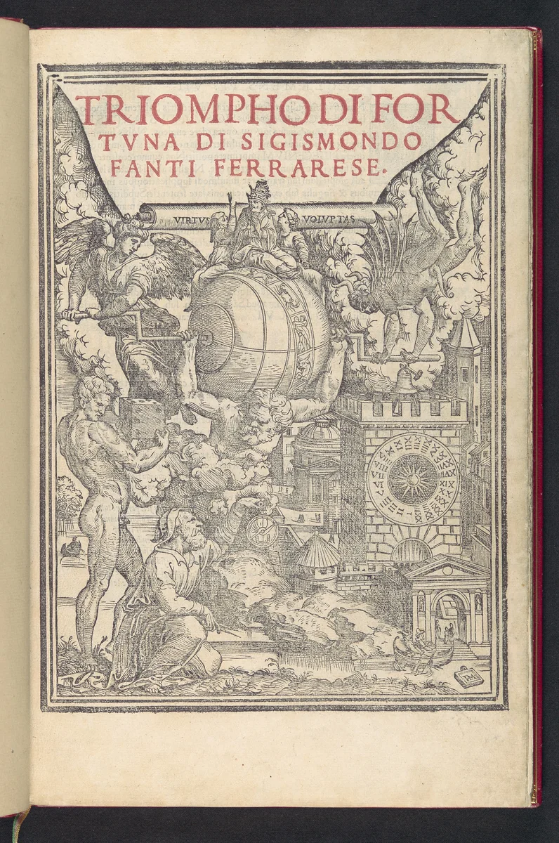 Triompho di Fortuna by Sigismundo Fanti, book, 1526