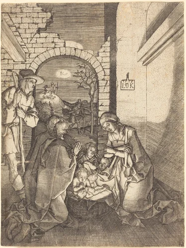 The Nativity by Ludwig Krug, print, 1516