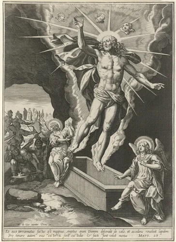 Wederopstanding van Christus by anonymous, print, 1590-1638