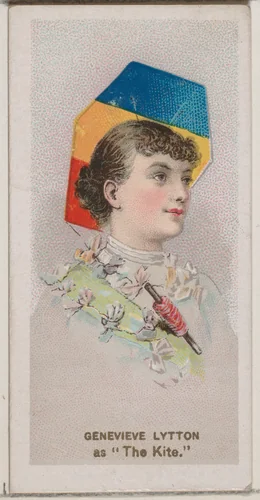 Genevieve Lytton as "The Kite," from the series Fancy Dress Ball Costumes (N73) for Duke brand cigarettes by W. Duke, Sons & Co., print, 1889