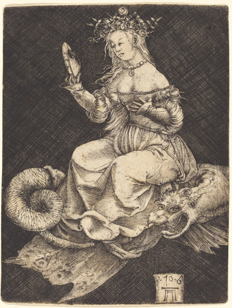 An Allegory of Pride by Albrecht Altdorfer, print, 1506