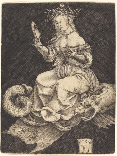 An Allegory of Pride by Albrecht Altdorfer, print, 1506