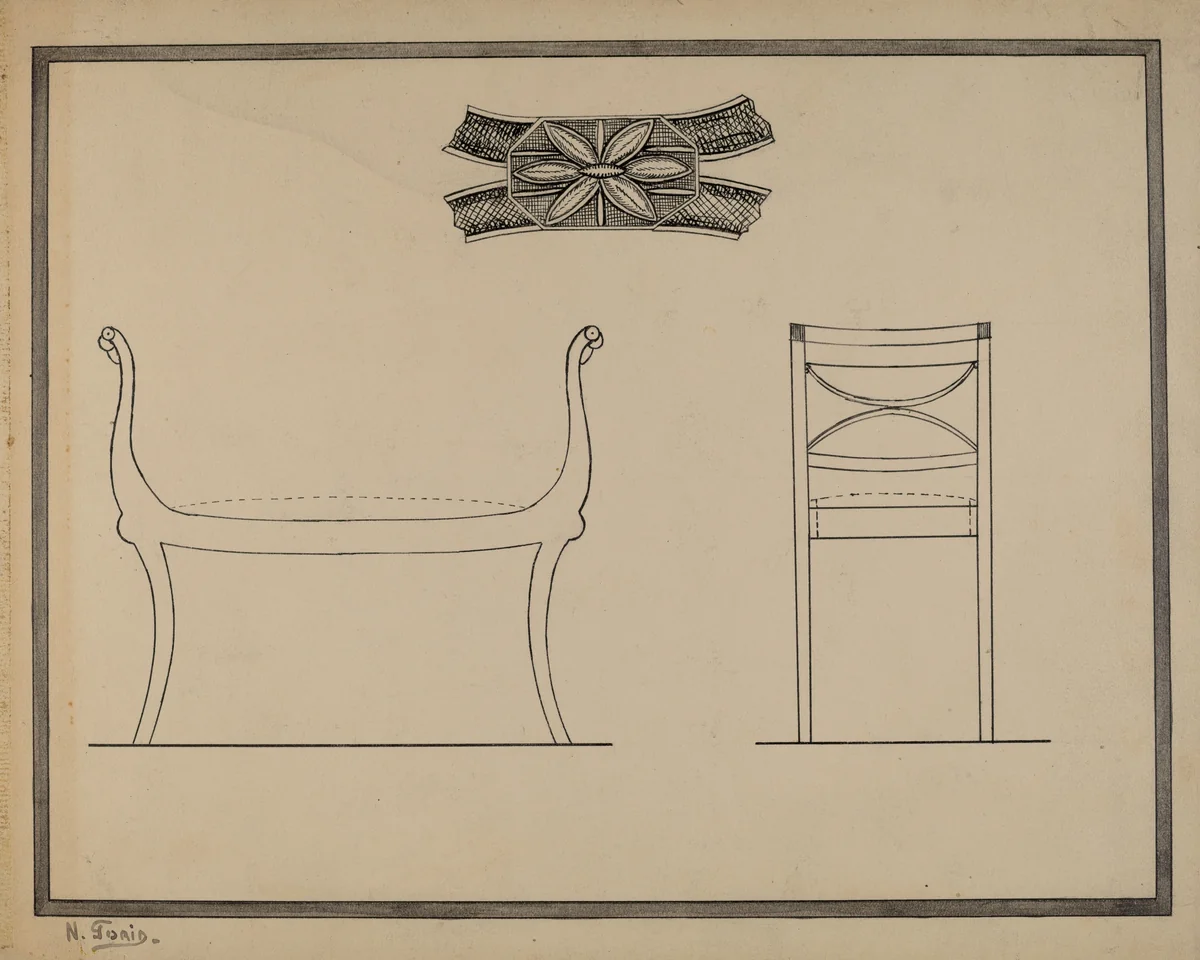 Window Seat by Nicholas Gorid, index of american design, 1940