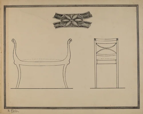 Window Seat by Nicholas Gorid, index of american design, 1940