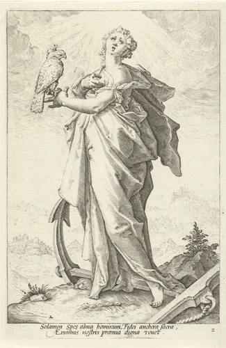 Hoop (Spes) by Unknown, print, 1585-1589