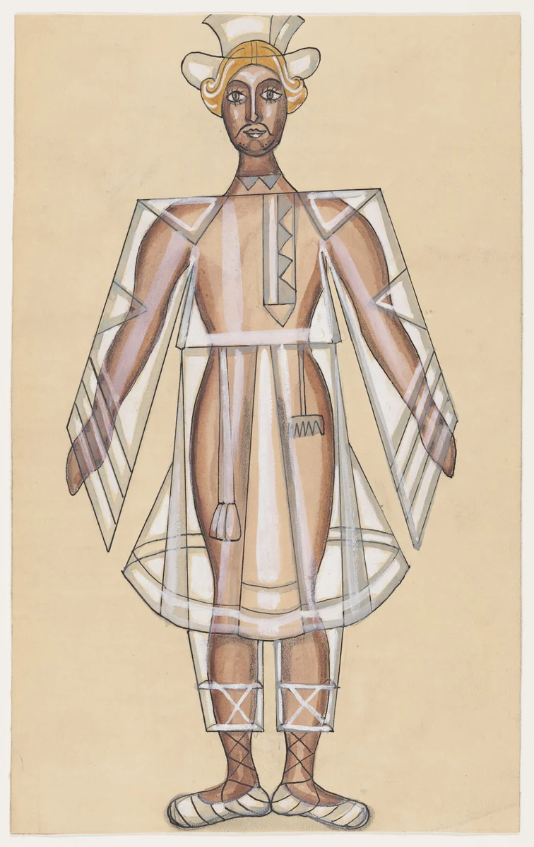 Costume design for the ballet Les Noces (The Wedding) by Sergei Soudeikine, drawing, 1929