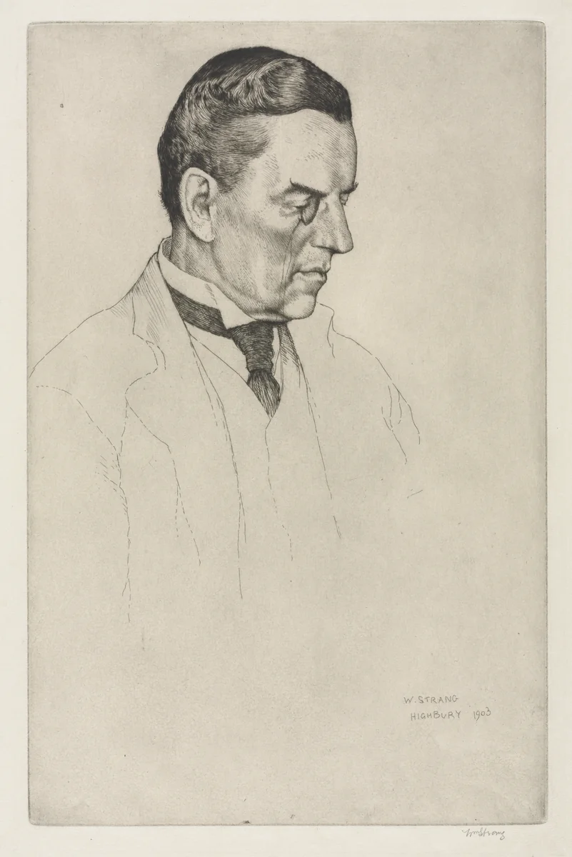 The Right Honorable Joseph Austen Chamberlain by William Strang, print, 1903