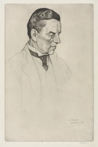 The Right Honorable Joseph Austen Chamberlain by William Strang, print, 1903
