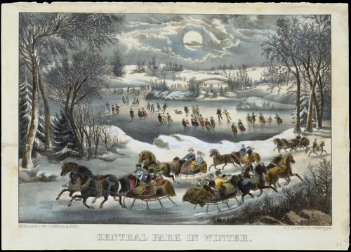 Central Park in Winter by Currier & Ives, print, 1868-1894