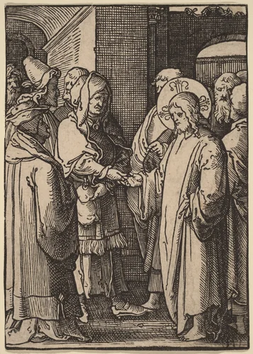 The Tribute Money by Lucas van Leyden, print, 1523
