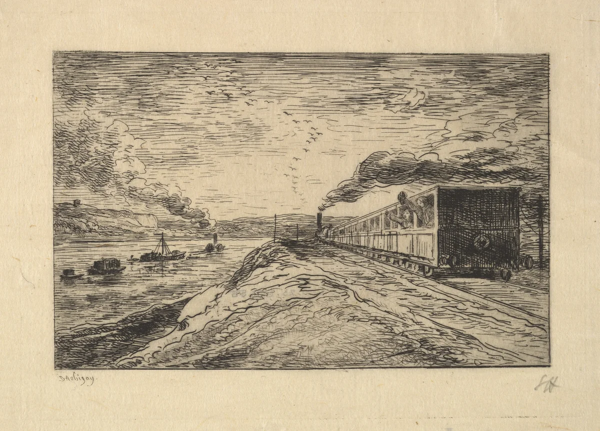 The Departure by Charles-François Daubigny, print, 1861