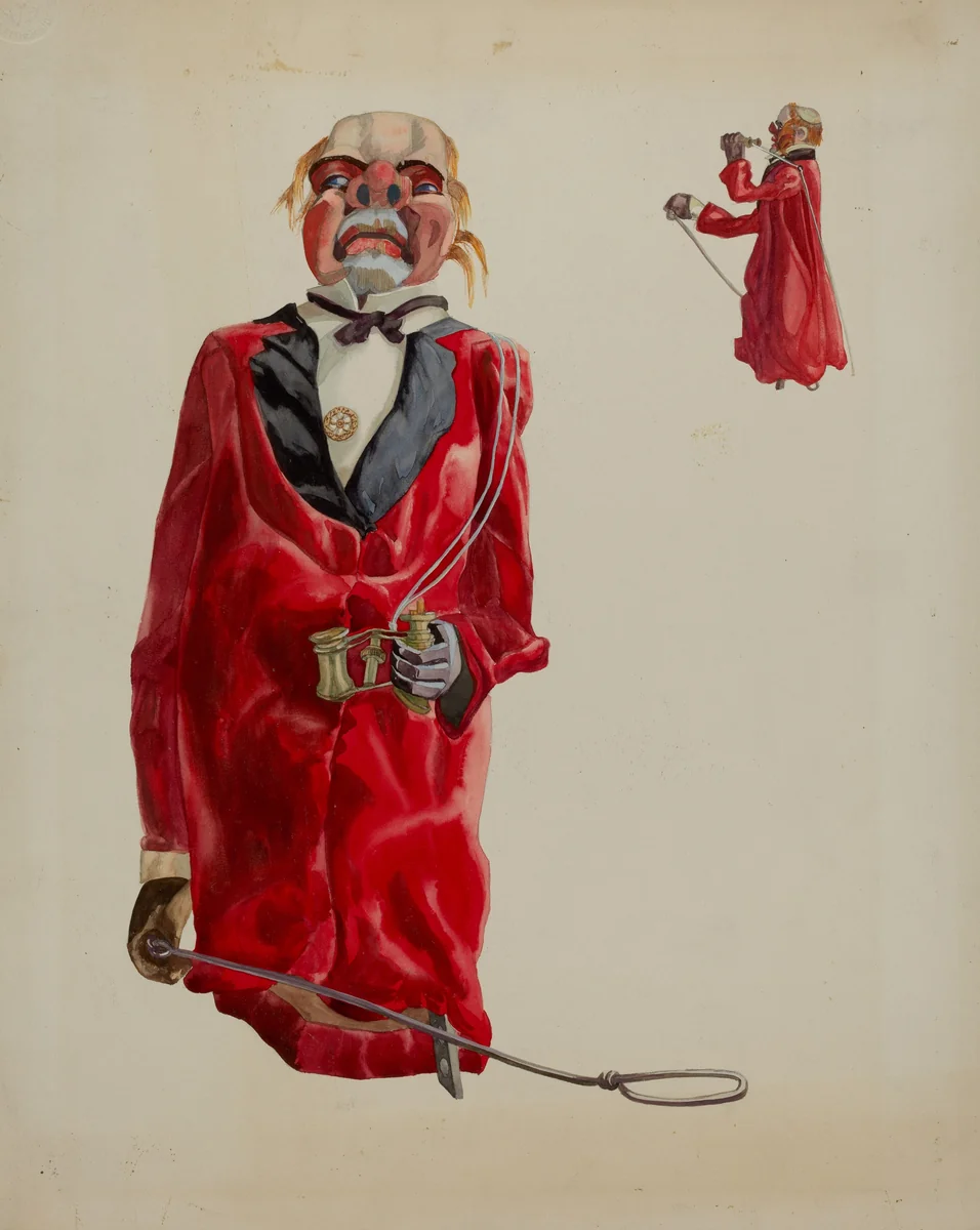 Puppet with Opera Glass by Verna Tallman, index of american design, 1937