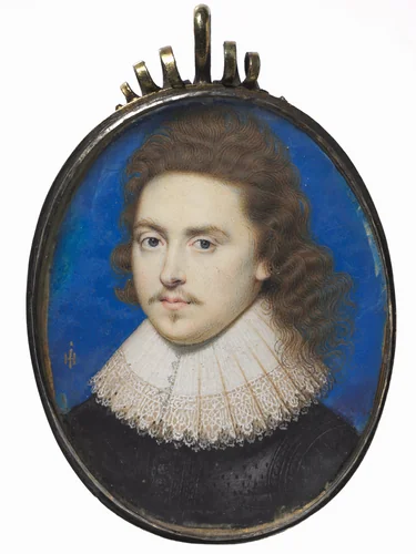 Portrait of a Man by John Hoskins, painting, 1620-1630