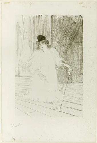 Cecy Loftus by Henri de Toulouse-Lautrec, print, 1895