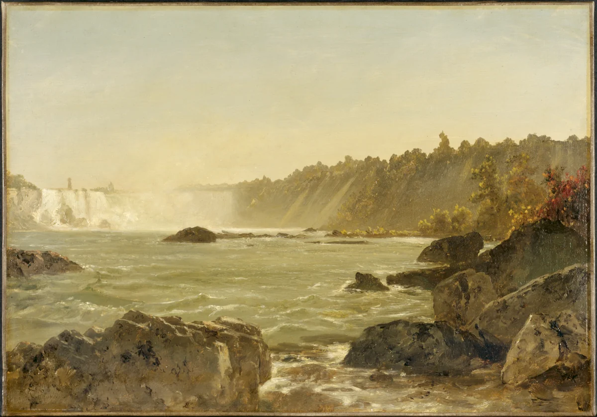 View of Niagara Falls by John Frederick Kensett, painting, 1846-1857