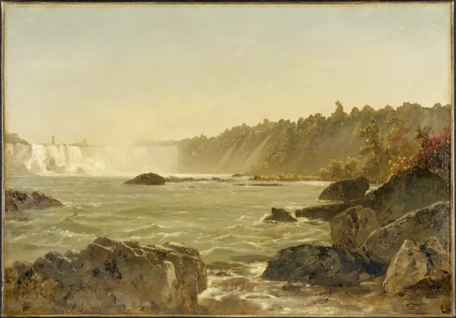 View of Niagara Falls by John Frederick Kensett, painting, 1846-1857
