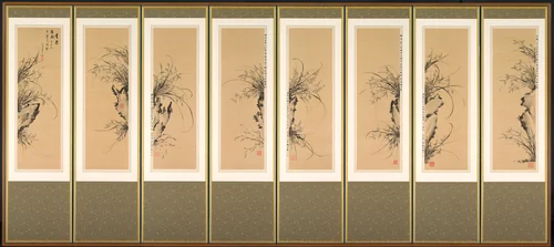 Orchids and Rocks by Yi Ha-eung, painting, 1897-1898