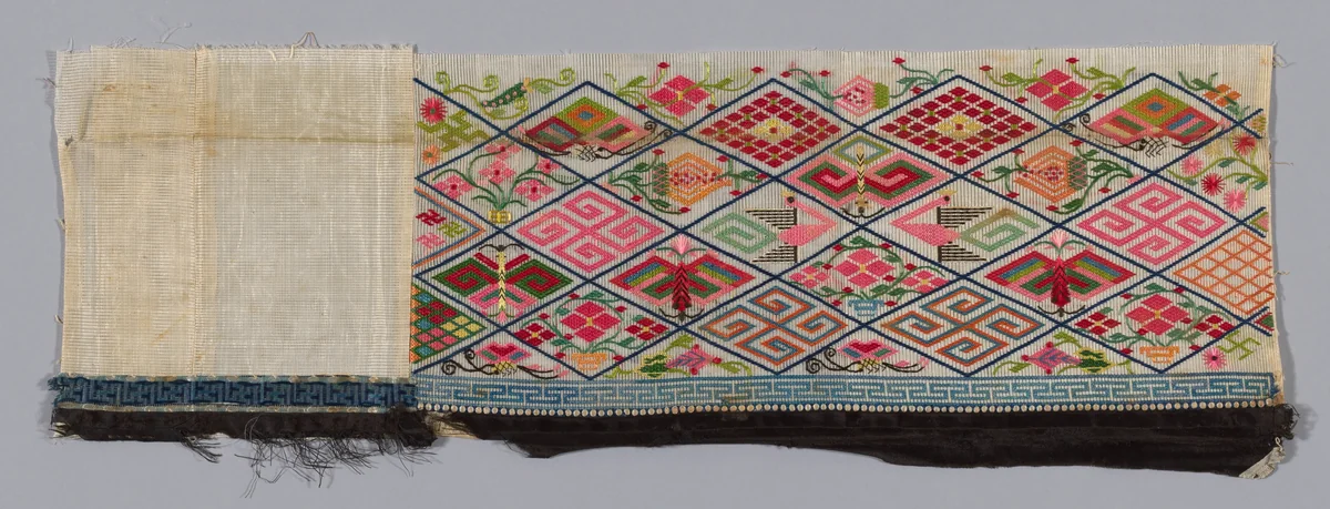 Band (from Woman's Trousers) by China, textile, 1875-1900